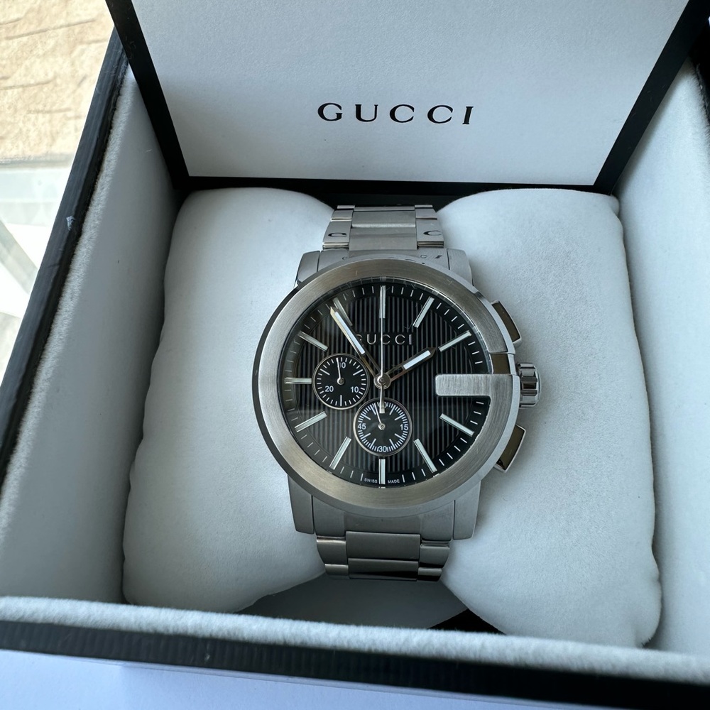 GUCCI G-Chrono Black Dial Watch YA101204